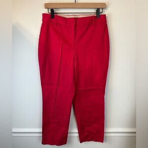 TALBOTS Curvy Raspberry Pink Ankle Pants | Size 6